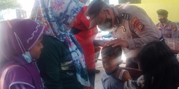 Polsek Bandar Sei Kijang Terus Kawal Capaian Vaksinasi Per Hari