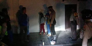 Sasar Sejumlah Lokasi, Anggota Polsek Pangkalan Kuras Lakukan Patroli Blue Light