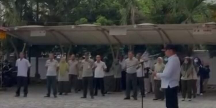 Sekdako Pimpin Apel HKBN Di Halaman Kantor BPBD Pekanbaru