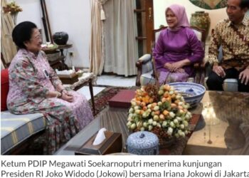 Jokowi dan Istri Halal Bihalal ke Rumah Megawati, Sekalian Bahas Dinamika Politik