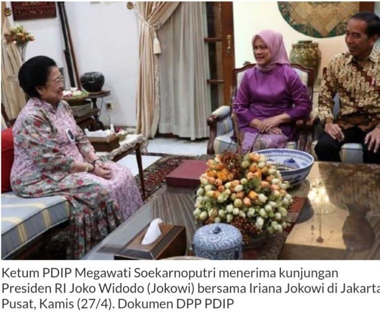 Jokowi dan Istri Halal Bihalal ke Rumah Megawati, Sekalian Bahas Dinamika Politik