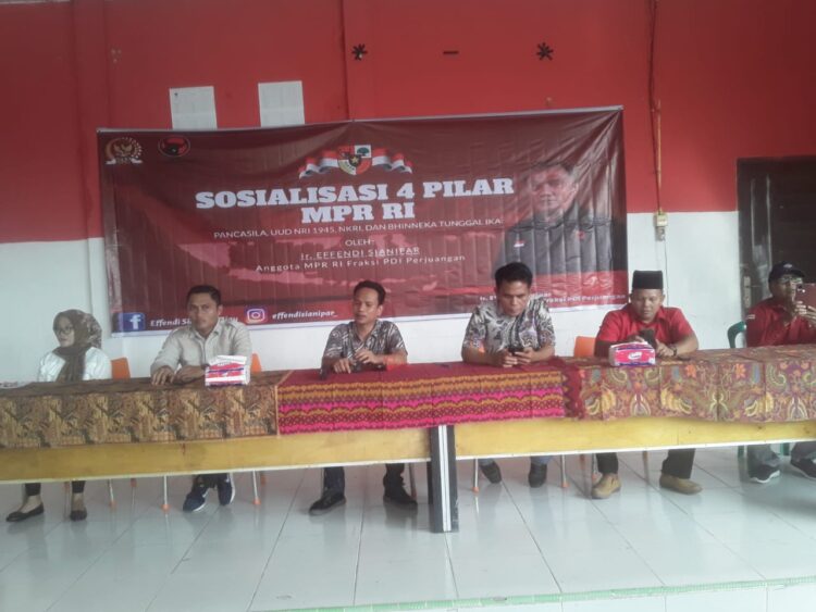 Ir.Effendi Sianipar, M.M, M.Si., Anggota MPR RI Gelar Kegiatan 4 Pilar di Kabupaten Rokan Hilir