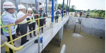 Hampir Rampung, Gubernur Riau Cek Proyek SPAM Pekanbaru-Kampar