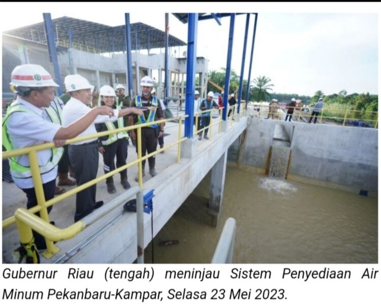 Hampir Rampung, Gubernur Riau Cek Proyek SPAM Pekanbaru-Kampar