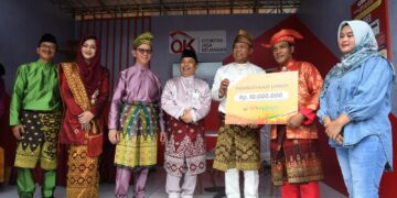 Ikuti Pagelaran Harvesting Gernas BBI dan BBWI Riau 2023, Nasabah BRK Syariah Terima Pembiayaan KUR Rp 100 Juta