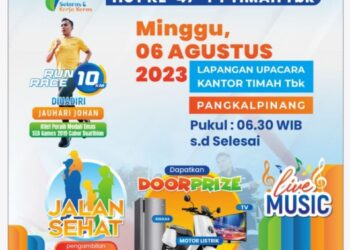 Jangan Sampai Ketinggalan, Ayo Semarakkan Fun Walk HUT ke-47 PT Timah Tbk Ada Ratusan Hadiah