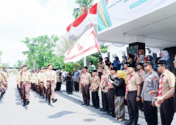 30 Peserta Raimuna Nasional ke XII Kontingen Kwartir Cabang Gerakan Pramuka Kampar Berangkat ke  Cibubur