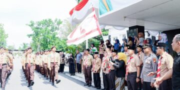 30 Peserta Raimuna Nasional ke XII Kontingen Kwartir Cabang Gerakan Pramuka Kampar Berangkat ke  Cibubur