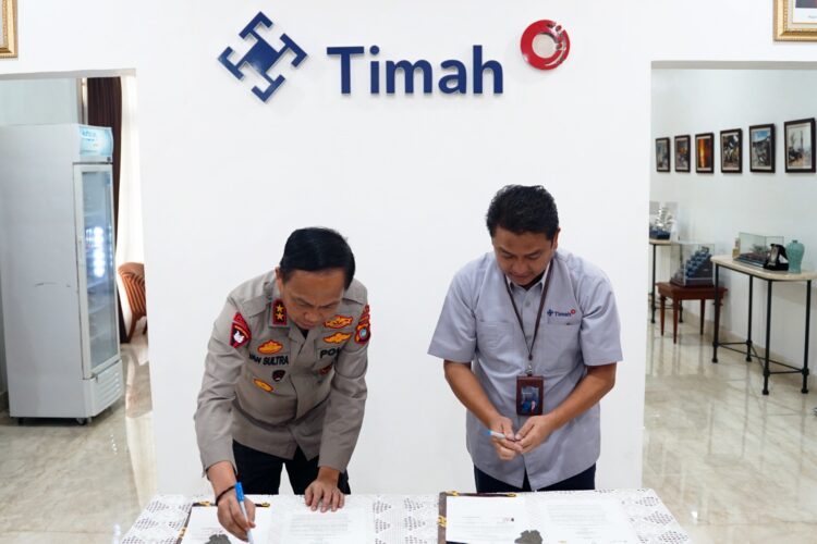 Dirut PT Timah Tbk Teken Adendum Naskah Kesepahaman dengan Kapolda Babel, Langkah Perketat Pengamanan Obvitnas dan Konsesi