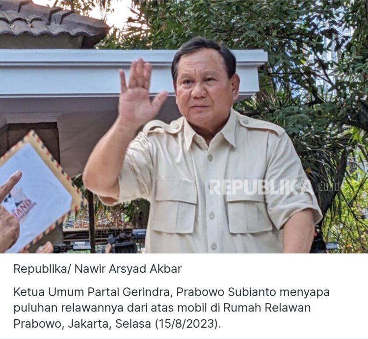 Pejuang Prabowo di Sumbar Beralih Dukung Ganjar, Diwarnai Aksi Ganti Baju