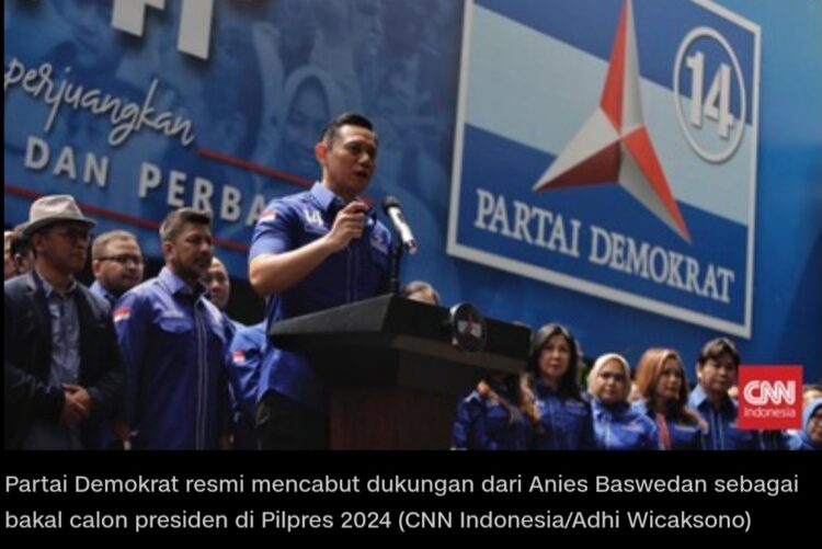 Demokrat Resmi Cabut Dukungan Anies Capres di Pilpres 2024