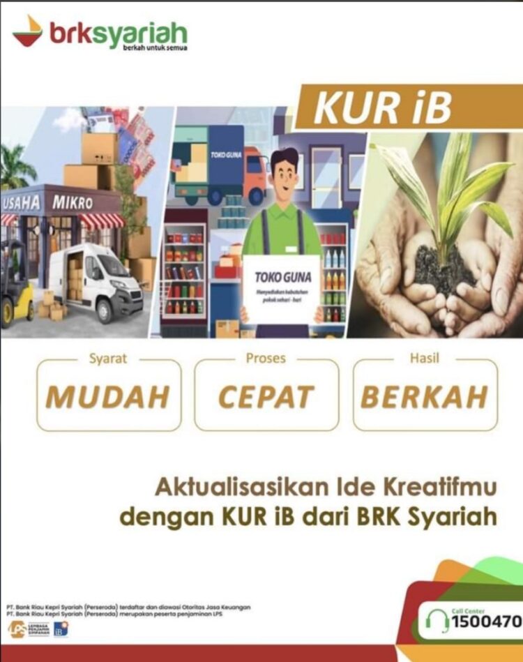 Fasilitas KUR BRK Syariah Sektor UKM, Ini Syaratnya!!