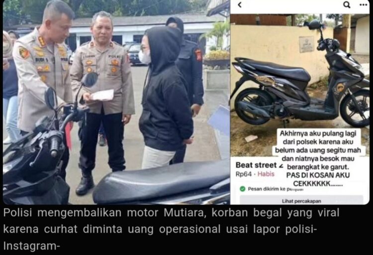 Korban Begal yang Viral ‘Lapor Polisi Malah Diminta Uang’ Dapatkan Motornya Kembali