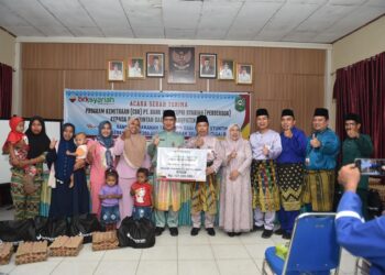 Peduli Stunting, BRK Syariah Salurkan Bantuan Bahan Makanan Tambahan untuk Balita di Kabupaten Siak