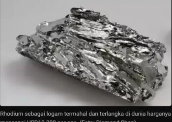 Logam Langka ‘Rhodium’ Harganya 10 Kali Lebih Mahal dari Emas