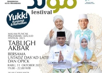 Kemenag Pekanbaru Ajak Umat Muslim Hadir Malam Puncak Pekanbaru Maulid Festival 2023