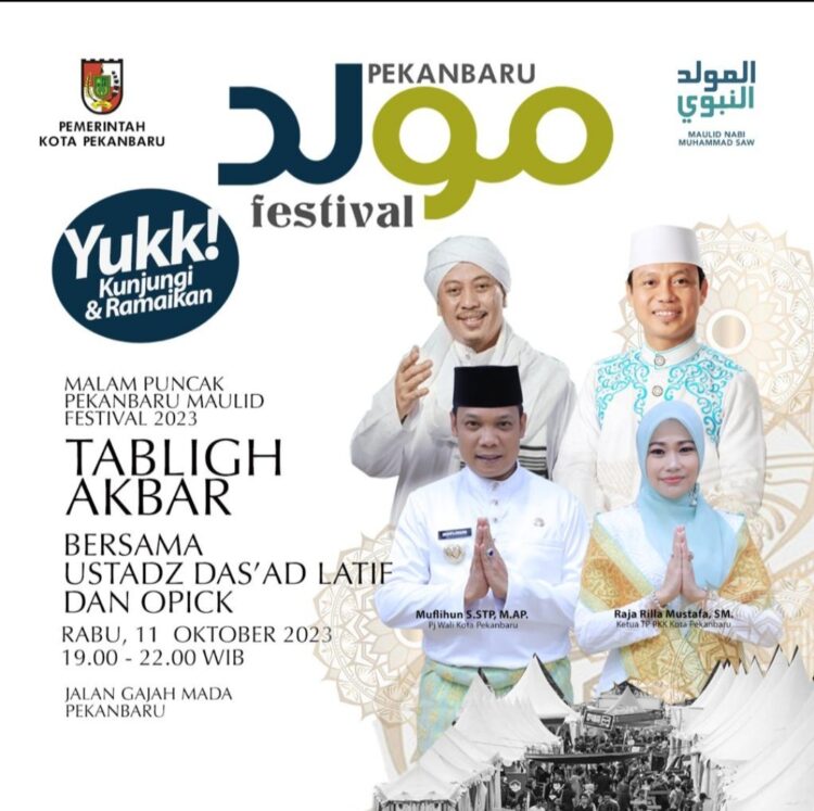 Kemenag Pekanbaru Ajak Umat Muslim Hadir Malam Puncak Pekanbaru Maulid Festival 2023