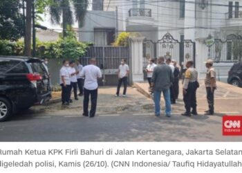 Polisi Geledah Rumah Firli Bahuri di Kertanegara