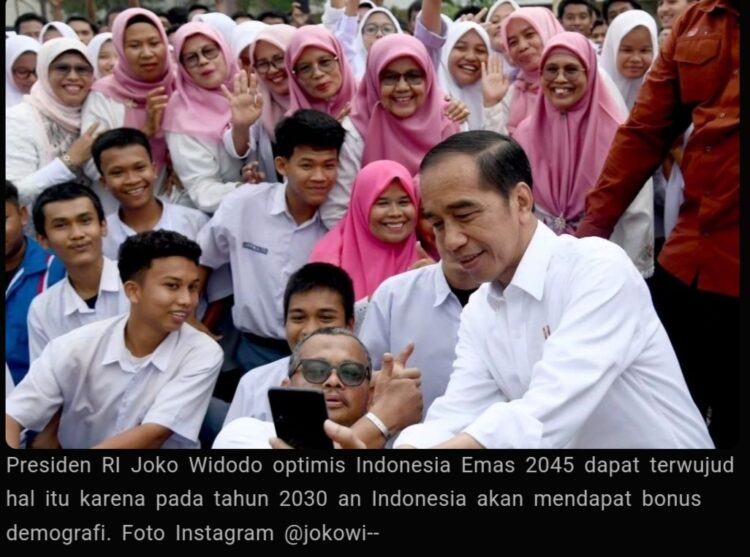 Jokowi Optimis Indonesia Emas 2045 Bisa Terwujud