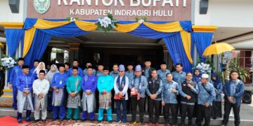 Disambut Meriah, Rombongan Kafilah MTQ Kota Pekanbaru Sudah Tiba di Kabupaten Indragiri Hulu