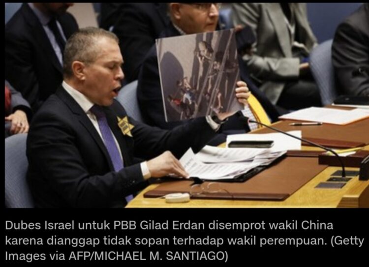 China Semprot Wakil Israel di DK PBB karena Dianggap Tidak Sopan