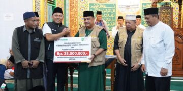 Kegiatan GSSB Bersama Gubri, BRK Syariah Serahkan Bantuan Program Kemitraan