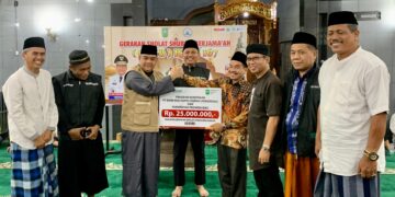 Berkah GSSB, Mesjid Raya Teluk Kuantan Dapat Bantuan Dari BRK Syariah.