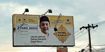Gambar Caleg Panel Barus Diipasang di Billboard Tanpa Seizin Pemilik