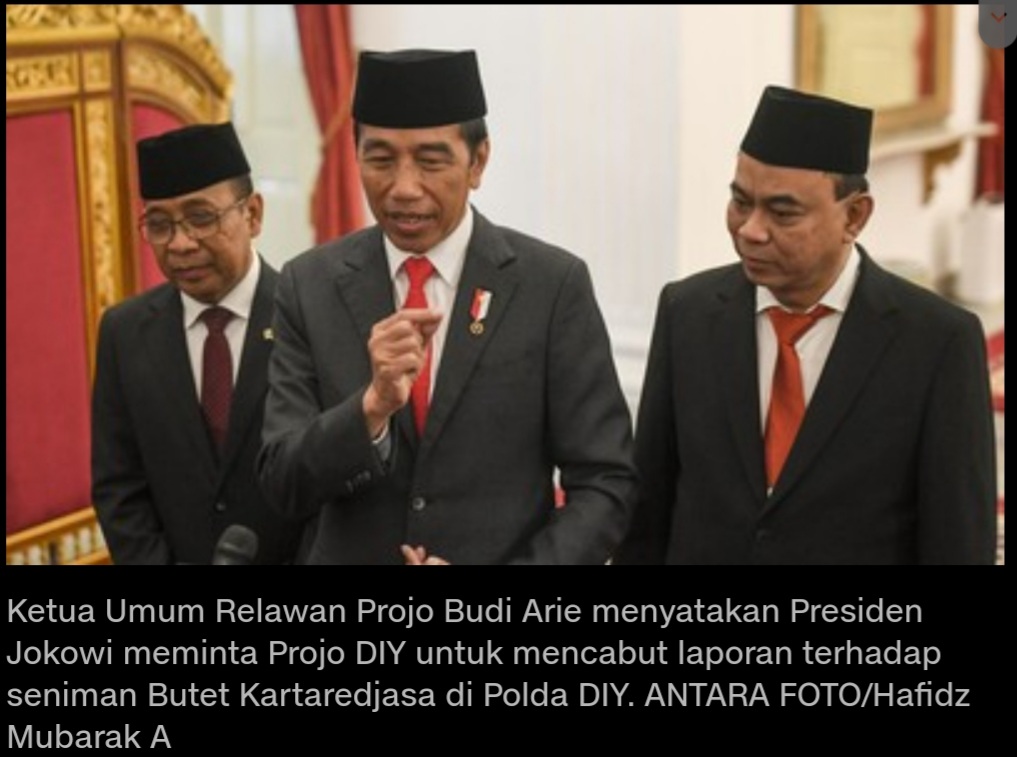 Budi Arie: Jokowi Minta Projo Cabut Laporan soal Butet - Argoterkini.com  Portal Berita Pekanbaru Riau Indonesia