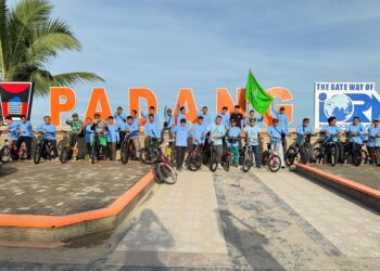 Semangat Membara! Gowes Sepeda Napak Tilas Sejarah Perjalanan GP Ansor di Sumbar