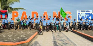 Semangat Membara! Gowes Sepeda Napak Tilas Sejarah Perjalanan GP Ansor di Sumbar