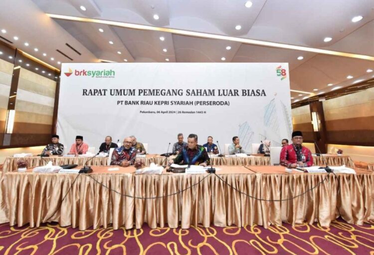 RUPSLB Bank Riau Kepri Syariah Berjalan Lancar, Pemegang Saham Setuju Perpanjang Masa Jabatan DPS