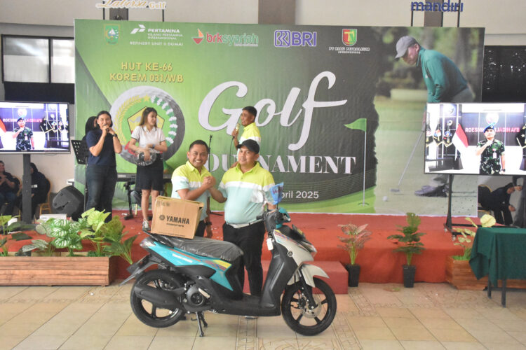Meriahkan HUT ke – 66, Korem 031/Wirabima, Menggelar Turnamen Golf di Labersa Golf Course