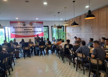 Silahturahmi Kapolda Riau Dan Danrem 031/WB Bersama Wartawan Mitra Polda Riau.