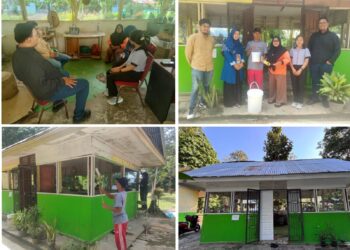 PSDKU Siak Tingkatkan Fasilitas Bank Sampah Pelangi dengan Cat Ramah Lingkungan