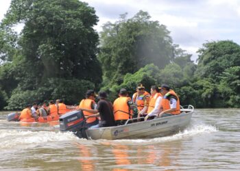 Bupati, Kapolres, Dandim Bersatu Pantau Sungai Kampar, Kapolres: Antisipasi Bencana, Lindungi Masyarakat