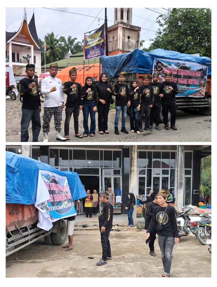 Dari Riau ke Tanah Minangkabau, Yayasan Tanjak Bertuah salurkan Bantuan Ke Tiga Posko Bencana Palambaian, Kabupaten Agam 