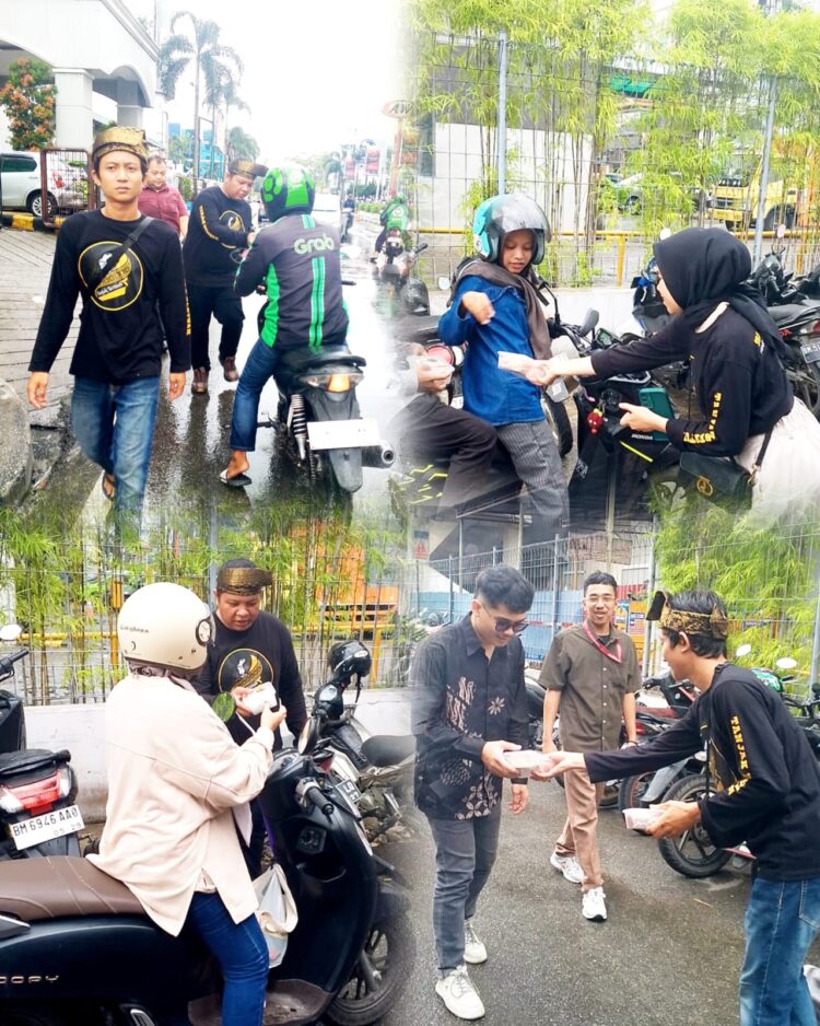 Jum’at Berkah Perdana 2026, Yayasan Tanjak Bertuah Tebar Rezeki di Tengah Gerimis, Istiqomah Berbagi Karena Allah