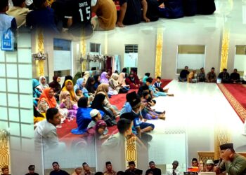 Momentum Isra’ Mi’raj, Yayasan Tanjak Bertuah Tebar Kepedulian di Mushola Nurul Jannah