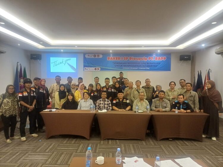 Raker 1 SP Riaupulp PT.RAPP Bersama DPD K SPSI Provinsi Riau.Kebebasan Berserikat dan Berafiliasi Untuk Meningkatkan Solidaritas