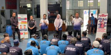 Tingkatkan Kesadaran, Penyuluhan Kesehatan TB–HIV Digelar di Blok Hunian Rutan Kelas I Pekanbaru