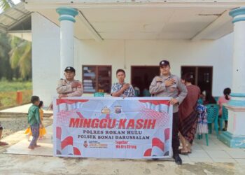 Melalui Minggu Kasih, Polsek Bonai Darussalam Cegah Gangguan Kamtibmas di Gereja