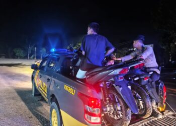 Operasi Cipkon, Polres Rokan Hulu Amankan 25 Motor Knalpot ‘Brong, Penertiban Terus Digencarkan