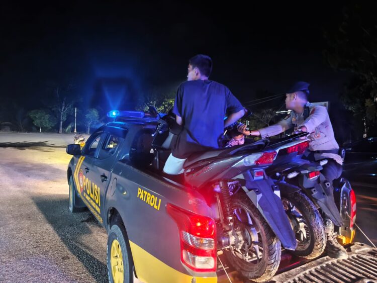 Operasi Cipkon, Polres Rokan Hulu Amankan 25 Motor Knalpot ‘Brong, Penertiban Terus Digencarkan
