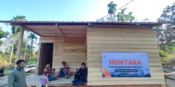 Rumah Zakat Hadirkan 100 Hunian Papan Kayu di Desa Geudumbak, Langkahan, Aceh Utara