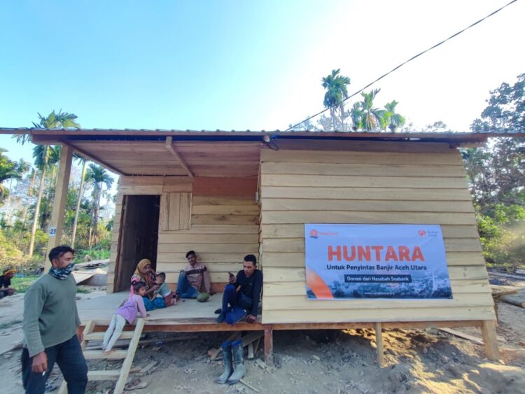 Rumah Zakat Hadirkan 100 Hunian Papan Kayu di Desa Geudumbak, Langkahan, Aceh Utara