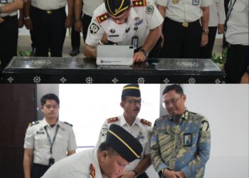 Kalapas Pasir Pangarayan Ikuti Penandatanganan Komitmen Bersama di Kanwil Ditjenpas Riau