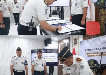 Siap WBK/WBBM 2026, Lapas Pasir Pangarayan Lakukan Penandatanganan Komitmen Bersama Pencanangan Pembangunan ZI