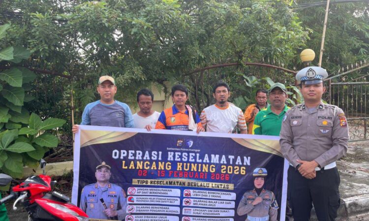 Keselamatan Nomor Satu, Satlantas Polres Kampar Edukasi Masyarakat Bangkinang Soal Tertib Lalu Lintas
