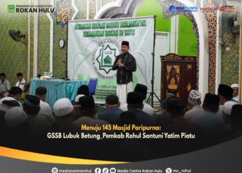 Menuju 145 Masjid Paripurna: GSSB Lubuk Betung Pemkab Rohul Santuni Yatim-Piatu